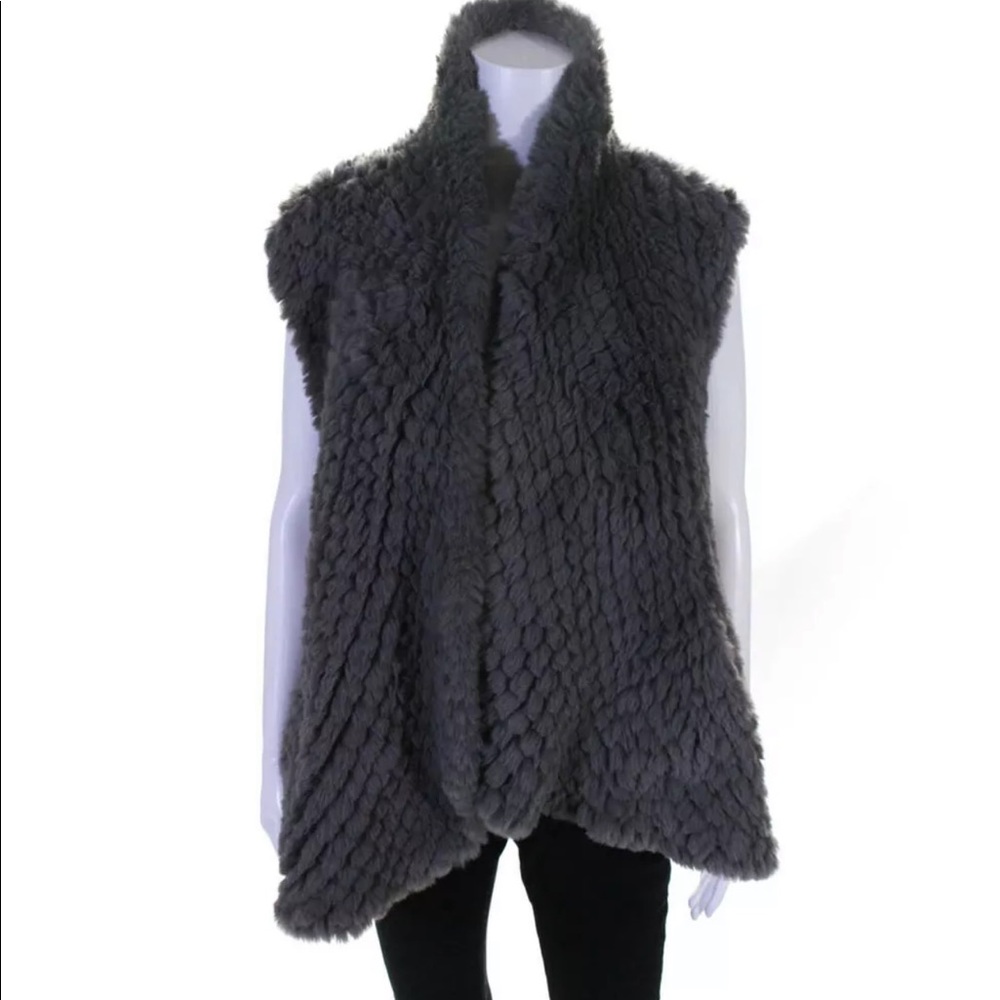 Love Token Faux Rabbit Fur Vest (Never Worn)